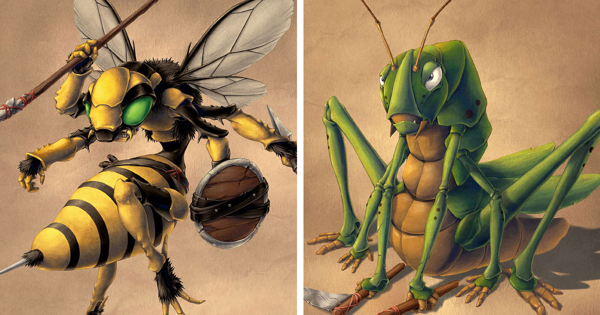 Insectoid Army by James Ng Art.